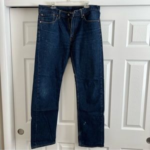 Levi’s 505 jeans. 36 x 36. Dark wash.